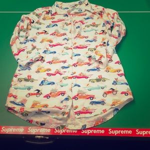 Sleep shirt long sleeve with Christmas classic car